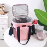 Bolsa de almuerzo plegable con aislamiento portátil para Picnic, dibujos animados respetuosos con el medio ambiente, Sanne Lunch Bag (Gray) - Imagen 4