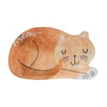 Alfombra de baño de gato durmiente de dibujos animados, alfombras de baño, alfombrilla antideslizante para inodoro, 40X60CM - Imagen 2
