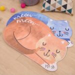 Alfombra de baño de gato durmiente de dibujos animados, alfombras de baño, alfombrilla antideslizante para inodoro, 40X60CM - Imagen 5