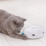 Inteligente eléctrico divertido gato palo divertido gato juguete eléctrico giratorio dispositivo divertido gato