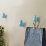 Ganchos de pared creativos con gotas de agua, decoración del hogar, Mural de resina, gancho para abrigo 3D, ganchos individuales, colgador de pared, Big Size