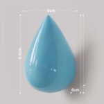 Ganchos de pared creativos con gotas de agua, decoración del hogar, Mural de resina, gancho para abrigo 3D, ganchos individuales, colgador de pared, Big Size - Imagen 3