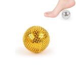 1 par de bolas de masaje magnético para relajar los músculos, dedos, presión Plantar, masaje, bola de puñalada, 5.6cm