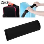 2 uds. Cómoda manija de neopreno para equipaje, empuñadura envolvente para cochecito de bebé, funda protectora Universal para bolsa de viaje, Maleta de equipaje, Universal Black