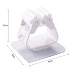 Soporte para fregona, organizador montado en la pared, almacenamiento adhesivo para el hogar, cocina, baño, colgador de escoba, ganchos con Clip - Imagen 2