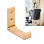 Colgador de ropa plegable, gancho para bata, ganchos decorativos para baño montados en la pared