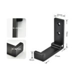Colgador de ropa plegable, gancho para bata, ganchos decorativos para baño montados en la pared - Imagen 3