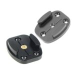 Base de aluminio del soporte del trípode de la liberación rápida de 4 agujeros para la cámara de los deportes, Black - Imagen 2