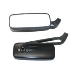 Espejo retrovisor modificado de motocicleta de aluminio cuadrado antideslumbrante - Imagen 2