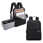 CADeN L4 Mochila informal de doble capa para computadora de negocios Bolsa para cámara digital multifunción USB - Imagen 2