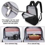 CADeN L4 Mochila informal de doble capa para computadora de negocios Bolsa para cámara digital multifunción USB - Imagen 5