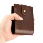 Crazy Horse Pattern Multi-bit Leather Card Bag Antimagnético RFID Monedero para hombres - Imagen 3