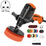 Máquina pulidora de esmalte de sellado para decoración de coche, máquina de encerado para reparación de azulejos con juego de esponjas, 220V UK Plug