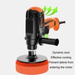 Máquina pulidora de esmalte de sellado para decoración de coche, máquina de encerado para reparación de azulejos con juego de esponjas, 220V UK Plug - Imagen 4