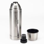 Olla de aislamiento al vacío de acero inoxidable para viajes al aire libre, 1L