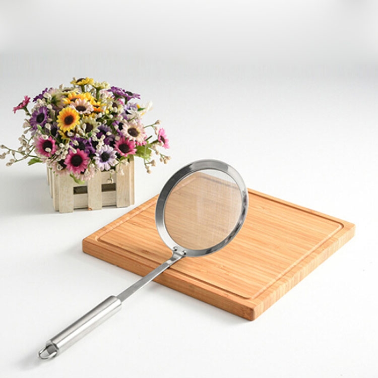 TBD0386242002.jpg Caja de aceite de leche de soja para zumo de frutas de acero inoxidable, olla caliente, filtro de heces de harina, fuga de grasa, 12cm - Imagen 1