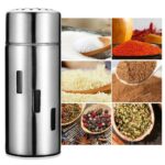 Frascos para salsa de acero inoxidable, tarros para chile, caja de condimentos para barbacoa, juego de tarros para condimentos, Small Hole