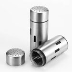 Frascos para salsa de acero inoxidable, tarros para chile, caja de condimentos para barbacoa, juego de tarros para condimentos, Large Hole - Imagen 3