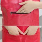 Delantal impermeable a prueba de aceite, de cuero suave, grueso, resistente al desgaste, para hombres y mujeres - Imagen 3