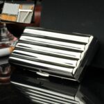 Pitillera corrugada de cobre de doble pistola, 10 PCS Silver