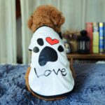 Ropa para mascotas Perro Amor Patrón Chaleco Ropa para perros, S