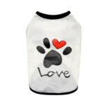 Ropa para mascotas Perro Amor Patrón Chaleco Ropa para perros, S - Imagen 3