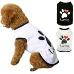 Ropa para mascotas Perro Amor Patrón Chaleco Ropa para perros, S - Imagen 4