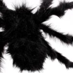 Decoración creativa de araña de felpa negra para fiesta de Halloween, 2 uds., 15cm, 30cm, 50cm, 75cm, 90cm - Imagen 3