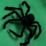Decoración creativa de araña de felpa negra para fiesta de Halloween, 2 uds., 15cm, 30cm, 50cm, 75cm, 90cm - Imagen 5