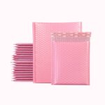 Bolsa de burbujas de película de coextrusión rosa, embalaje logístico, bolsa de embalaje engrosada, 50 Uds., 65x45cm