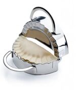 Cortador de masa de acero inoxidable para hacer dumplings, molde para dumplings, accesorios de cocina, herramientas de pastelería, Large 9.7cm with White Box - Imagen 3