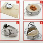 Cortador de masa de acero inoxidable para hacer dumplings, molde para dumplings, accesorios de cocina, herramientas de pastelería, Large 9.7cm with White Box - Imagen 4