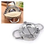Cortador de masa de acero inoxidable para hacer dumplings, molde para dumplings, accesorios de cocina, herramientas de pastelería, Small 7.7cm with White Box