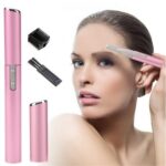 Afeitadora de cejas eléctrica portátil para niña, depiladora universal masculina y femenina