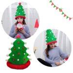 Sombrero de árbol de Navidad Sombrero de adulto divertido Decoración de Navidad Suministros de fiesta