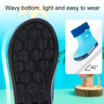 Botas de lluvia cortas de dibujos animados cálidas de terciopelo antideslizantes para niños, Inner Length 20cm Without Cotton Cover - Imagen 5