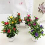 10 macetas falsas plantas en maceta simulación Bonsai decoración de mesa - Imagen 3