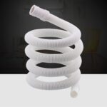 Manguera de extensión de salida de agua de tubo de drenaje de plástico de 2 uds. De 18mm de diámetro con abrazadera para lavadora/aire acondicionado semiautomático, 1m Length