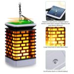 Linterna de jardín impermeable al aire libre de la lámpara de la llama de la luz del paisaje de la inducción solar del LED - Imagen 3