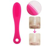 10 Uds. Cepillo para espinillas, herramienta extractora de limpieza facial, cepillo de silicona para masaje de dedos, herramienta de limpieza exfoliante facial
