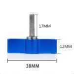 10 Uds tornillo en forma de T tornillo de mano de ajuste multidireccional tornillo de mango de aleación de aluminio, M4 - Imagen 3