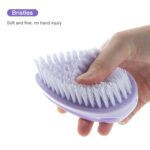 Cepillo de limpieza de baño para zapatos, cepillo de limpieza de pelo suave multifuncional, 2 uds. - Imagen 3