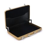 Caja de almacenamiento de aluminio, tarjetero, tarjeta de crédito, caja de almacenamiento para tarjetas bancarias, 9.6x8.2x1.6cm