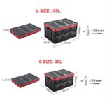 Caja de almacenamiento de maletero de coche Caja de almacenamiento de plástico plegable para coche, S - Imagen 5