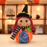 Bolsas de plástico transparentes de dibujos animados lindos de Halloween decoraciones para fiestas mochila de dulces de Halloween, 02