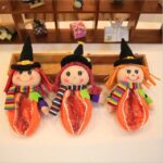 Bolsas de plástico transparentes de dibujos animados lindos de Halloween decoraciones para fiestas mochila de dulces de Halloween, 02 - Imagen 4