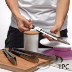 Clip de barbacoa de carne de comida de cocina con mango de silicona de acero inoxidable, 9 inch - Imagen 5