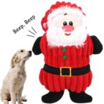 WJ084 Navidad Santa Claus juguetes para perros masticar juguetes de peluche para mascotas Squeaker - Imagen 5