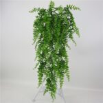 Simulación de helecho, hierba, planta colgante de pared, decoración para el hogar, tienda de bodas