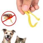2 uds., cortaúñas para mascotas, desparasitación de animales, Extractor de garrapatas duras, gancho para pulgas para gatos y perros, 2 PCS Blue - Imagen 3